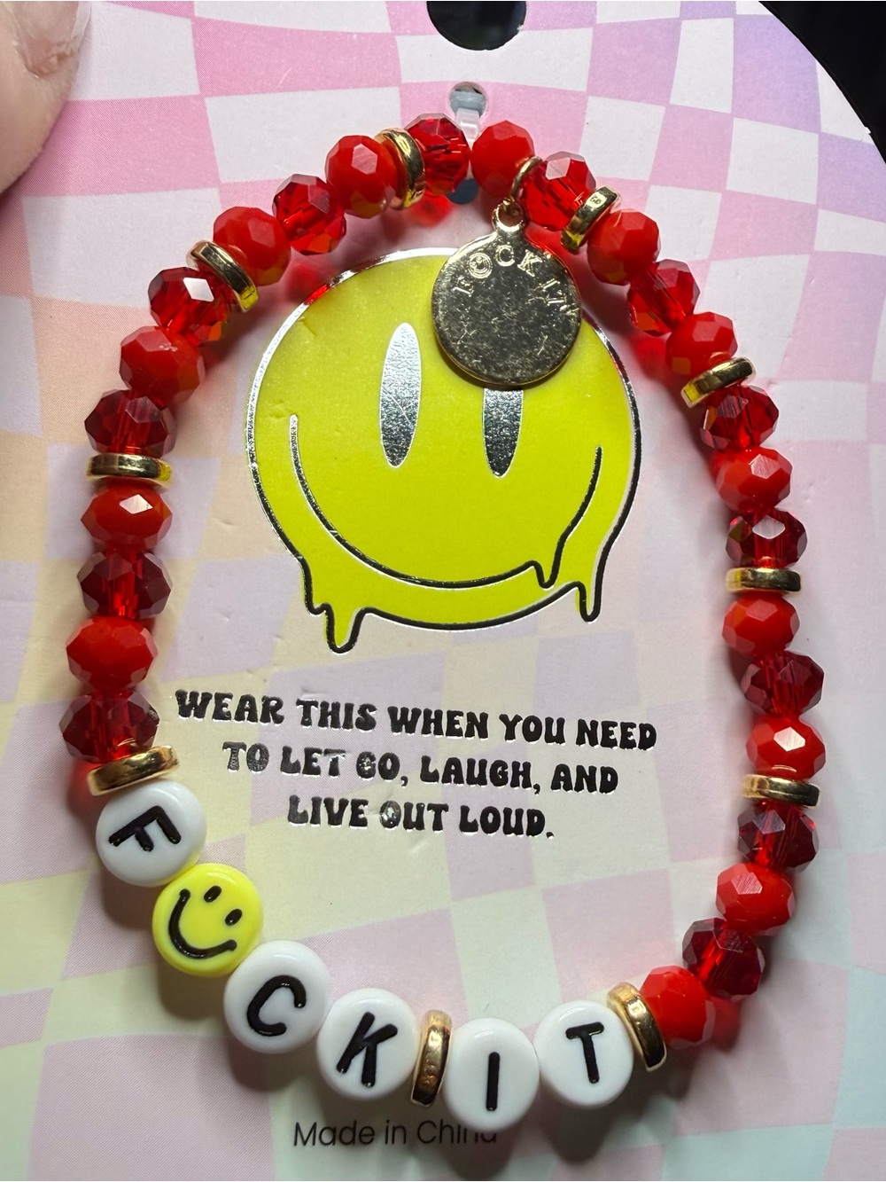 Bracelet! live out loud ! F@CK IT! Pick your color!!